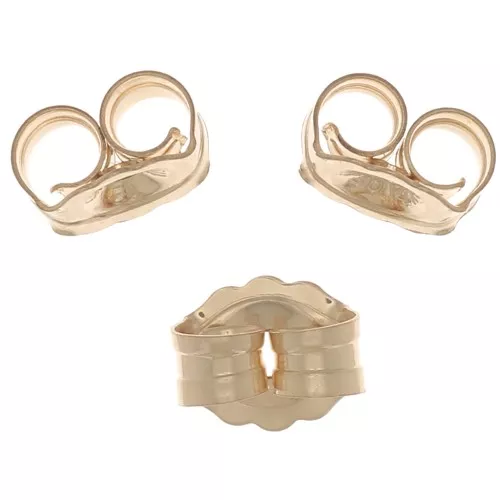 4.5x4mm Gold Filled Earring back x10