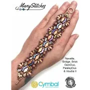 6x12mm 3-hole Navette shaped Glass beads - Sage x10g