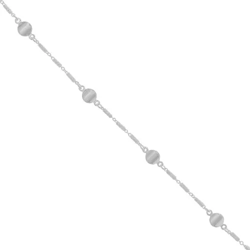 5.8mm Chain with small tubes and connectors - Silver Tone x50cm