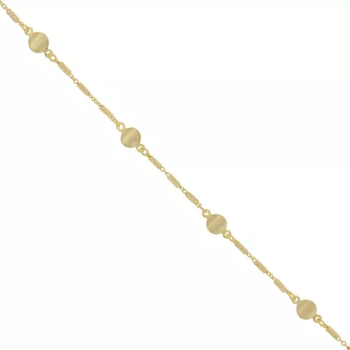 Fancy chain with small tubes and 5.8 mm Spacers - Gold x 20cm