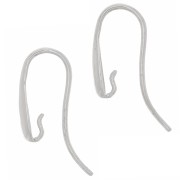 925 Sterling Silver 18mm Design earwires x2|raw }}