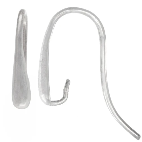 925 Sterling Silver 18mm Design earwires x2