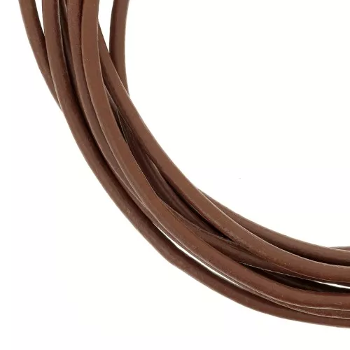 Leather cord 2mm Brown x 2m