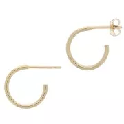 12mm Gold filled hoop earrings to decorate x2