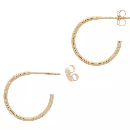 15mm Gold filled hoop earrings to decorate x2