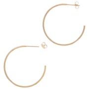 30mm Gold filled hoop earrings to decorate x2|raw }}