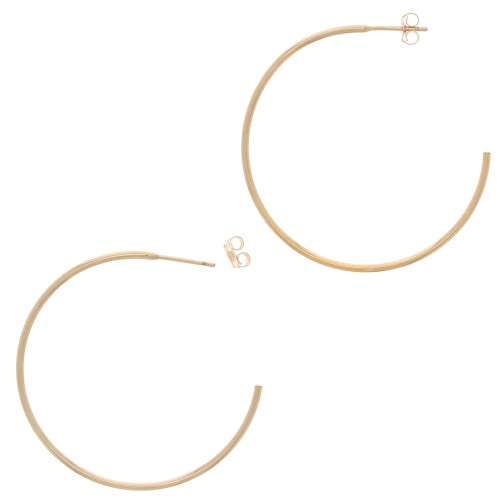 38mm Gold filled hoop earrings to decorate x2