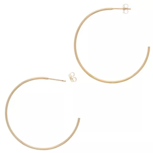 38mm Gold filled hoop earrings to decorate x2