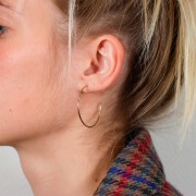 38mm Gold filled hoop earrings to decorate x2