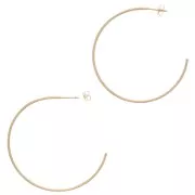 45mm Gold filled hoop earrings to decorate x2