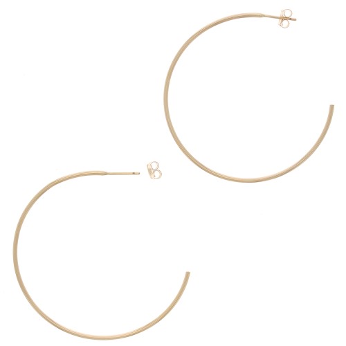 45mm Gold filled hoop earrings to decorate x2