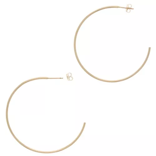 45mm Gold filled hoop earrings to decorate x2