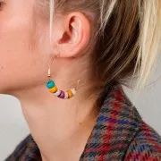 45mm Gold filled hoop earrings to decorate x2