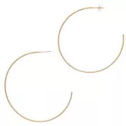 55mm Gold filled hoop earrings to decorate x2
