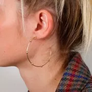 55mm Gold filled hoop earrings to decorate x2