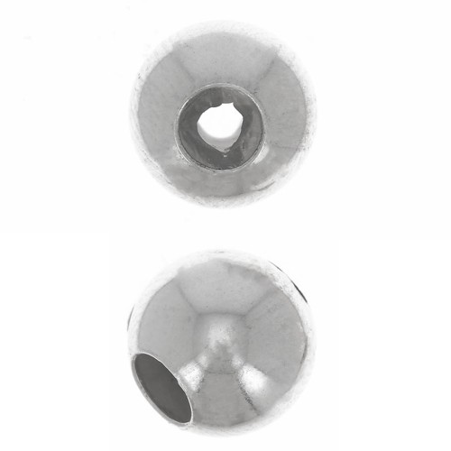 8mm 925 Sterling Silver Stopper Bead with a hole of 2.7 mm x1