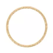 15mm Gold filled Diamond effect closed ring x1