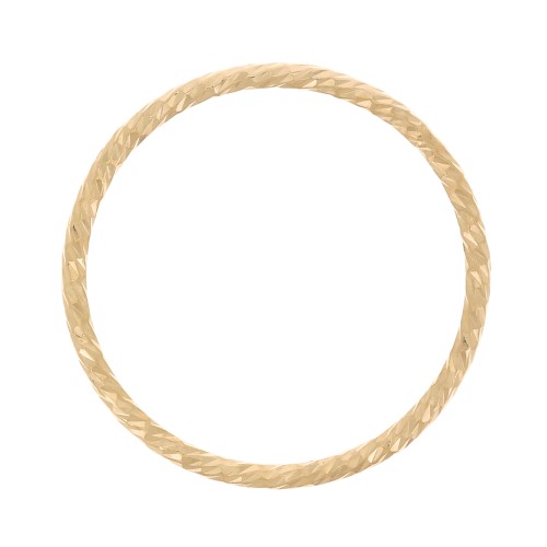 15mm Gold filled Diamond effect closed ring x1