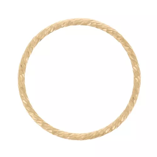 15mm Gold filled Diamond effect closed ring x1