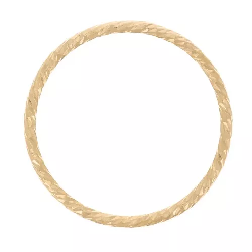 17mm Gold filled Diamond effect closed ring x1