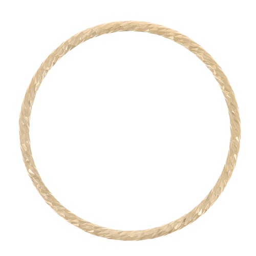 17.5mm Gold filled Diamond effect closed ring x1