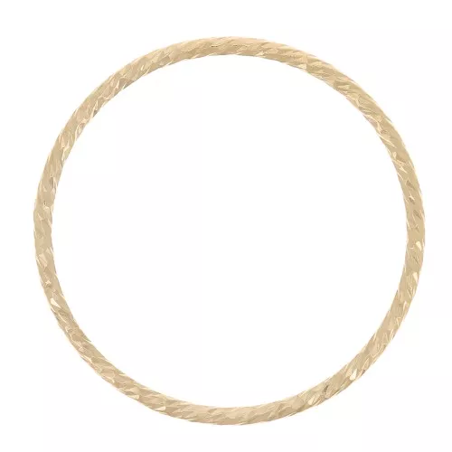 17.5mm Gold filled Diamond effect closed ring x1