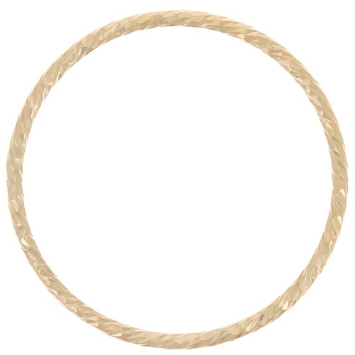 21mm Gold filled Diamond effect closed ring x1