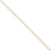 2.9mm Rose Gold filled cable mesh chain x50cm|raw }}