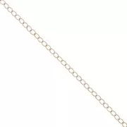 2.9mm Rose Gold filled cable mesh chain x50cm