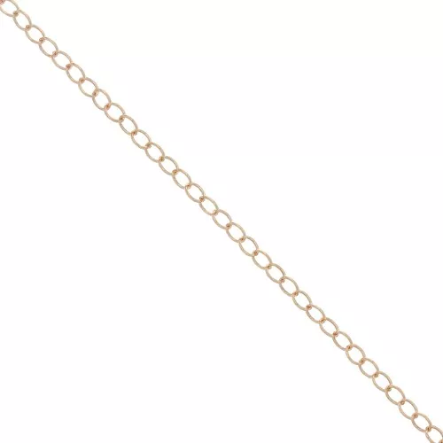 2.9mm Rose Gold filled cable mesh chain x50cm
