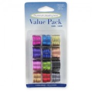 Assortment of 12 bobins of aluminium wire 1 mm|raw }}