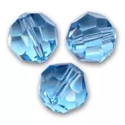 Round beads PureCrystal 5000 4 mm - Aquamarine x20