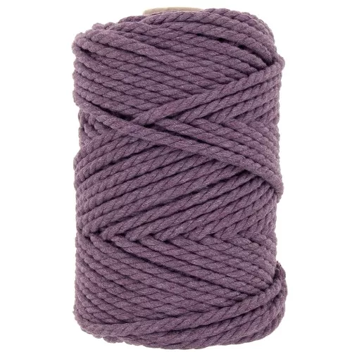 5mm Macramé Cotton Cord Spool - Lavender x50m