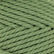 5mm Macramé Cotton Cord Spool - Eucalyptus Green x50m