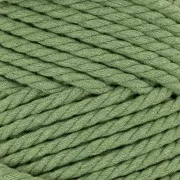 5mm Macramé Cotton Cord Spool - Eucalyptus Green x50m