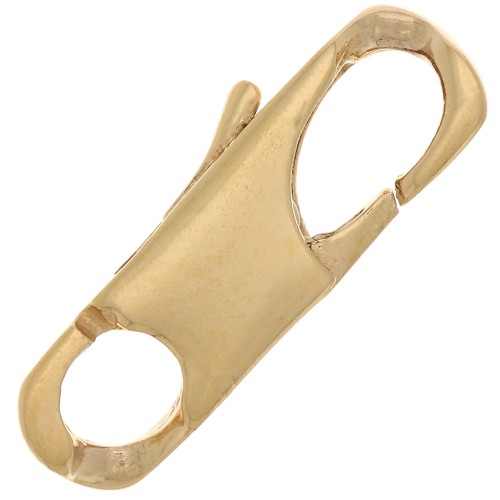 Lobster clasp 19 mm - 3-micron gold-plated x1