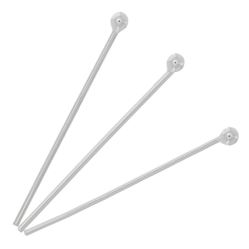 20x0.50mm 925 Sterling Silver Ball Head pins x10