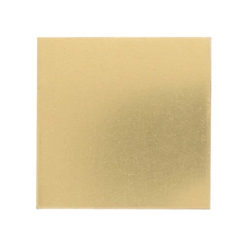 50x50mm brass plate - thickness 1mm - Polished brass x1