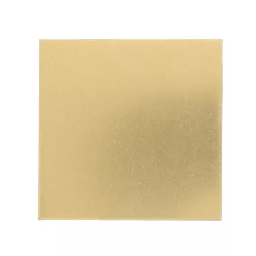 Brass plate 50x50 mm - thickness 1 mm - Brass x1