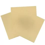 Brass plate 100x100 mm - thickness 0.8 mm - Brass x1