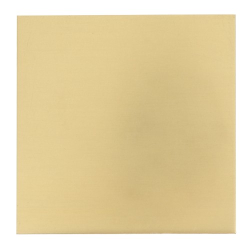 100x100mm brass plate - thickness 1mm - Polished brass x1