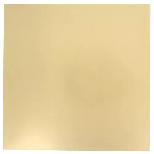 Brass plate 200x200 mm - thickness 0.8 mm - Brass x1