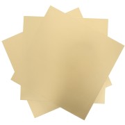 Brass plate 200x200 mm - thickness 0.8 mm - Brass x1