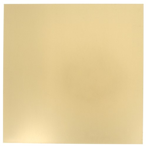 Brass plate 200x200 mm - thickness 1 mm - Brass x1