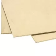 Brass plate 200x200 mm - thickness 1 mm - Brass x1