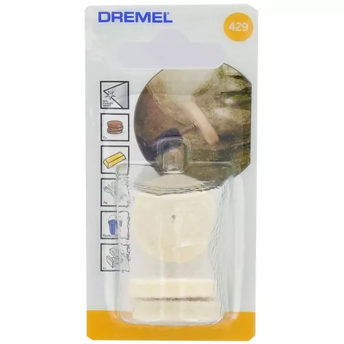 DREMEL® : 26 mm cloth polishing wheel - for metals and plastics x3