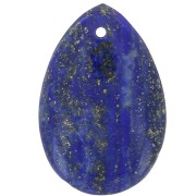 30x20mm Pear gemstone pendant - Lapis lazuli x1|raw }}