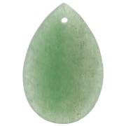 30x20mm Pear gemstone pendant - Aventurine x1