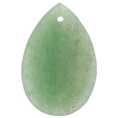 30x20mm Pear gemstone pendant - Aventurine x1