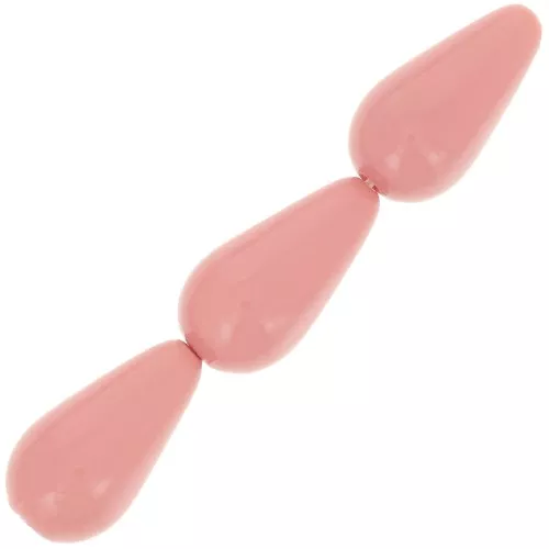 15x8mm Preciosa Pear-shaped Pearl - Salmon rose x5